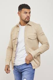 Complétez votre look avec nos chemises pour homme h&m, classiques et tendance. Chemise Epaisse Beige Avec Elastique Brentiny Paris