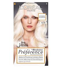 Platinum Blonde 8 Shades Lighter Hair Dye By Feria Platinum Hair Dye Loreal Paris Lasting Hair Color