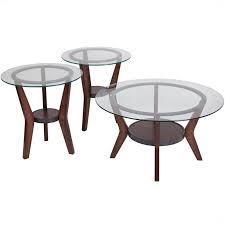 Trust ashley furniture homestore to bring your space to life. Ashley Furniture Fantell 3 Piece Occasional Glass Table Set In Dark Brown T210 13