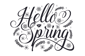 Hello Spring Svg Cut File By Creative Fabrica Crafts Creative Fabrica