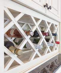 J K Cabinetry Traditional Cabinet Wine Rack Made From Maple Wood In A Creme Glazed Finish Style A7 Wooden Wine Rack Traditional Cabinets Wine Rack