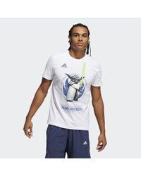 Camiseta Real Madrid Star Wars Yoda Graphic adidas de hombre de color  Blanco - Lyst