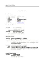El ejemplo de cv para docentes te facilita resaltar las múltiples actitudes y habilidades sociales, de comunicación utiliza este ejemplo de cv simple para presentar, de un modo sencillo, organizado, y completo, toda la información que tu futuro empleador requiere. Curriculo Vitae Basico Como Hacerlo