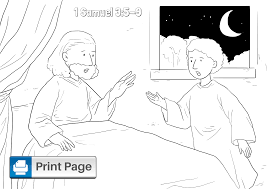 Savesave 1 sam 16 for later. Free God Calls Samuel Coloring Pages Printable Pdfs Connectus