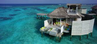 Watch the beautiful colors of the blue ocean and sky, this room comes with a large living space with your very own private infinity pool. 7 Honeymoon Resorts In The Maldives