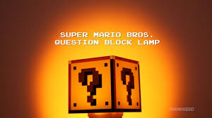 Assemble a super mario brothers coin block lamp: Super Mario Bros Question Block Lamp