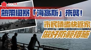 八 號 東 北 烈 風 或 暴 風 信 號. å¼·ç†±å¸¶é¢¨æš´ æµ·é«˜æ–¯ ä¾†è¥²å¤©æ–‡å°æˆ–ç™¼å…«è™Ÿè­¦å'Šä¿¡è™Ÿ æ¸¯èž å¤§å…¬æ–‡åŒ¯ç¶²