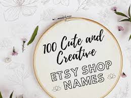 Handmade catchy unique craft business names. 100 Crafty Etsy Shop Name Ideas Toughnickel