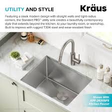 12 5/8 h flip up wall cabinets; Stainless Steel Extra Deep Kraus Khu101 24l Standart Pro 24 Inch Undermount 16 Gauge Single Bowl Laundry And Utility Sink Kitchen Bathroom Fixtures Tools Home Improvement Semo Es
