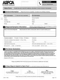 Is pet insurance worth the cost? Aspca Claim Form Fill Out And Sign Printable Pdf Template Signnow
