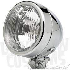 3 1 2 Inch Diameter Chrome Bottom Mount Headlight Headlights Chrome Diameter