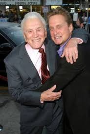 Sagittarius Male Celebrities Kirk Douglas With His Son Michael Douglas Tune Into Your Sagittarius Nature With Astrolo Actors Movie Stars Actors Actresses