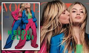 Save this story for later. Heidi Klum S 16 Year Old Daughter Leni Follows In Her Supermodel Footsteps With First Vogue Cover Daily Mail Online