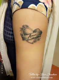 Heart With Name Tattoo Hert Tattoo Name Tattoo Alphabet Tattoo Tattoos Tattoo Images Tattoo Studio