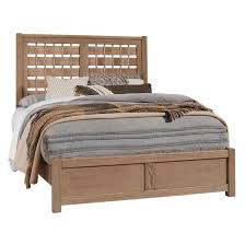Buy oak bedroom furniture sets and get the best deals at the lowest prices on ebay! Vaughan Bassett Beds Latitudes 254 557 Queen Horizontal Weave Bed Natural Oak Queen From Al Mart Furniture Bedding