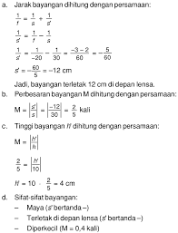 Maybe you would like to learn more about one of these? Sebuah Benda Setinggi 10 Cm Berada Di Depan Lensa Cekung Dengan Jarak 30 Cm Jika Jarak Fokus Lensa 20 Cm Mas Dayat