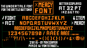 Does anyone have a list of undertale fonts? Mercy Font The Undertale Font For Battle Buttons By Maxigamer On Deviantart