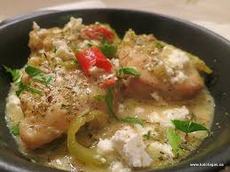 Monkfish Saganaki Kalofagas Greek Food Beyond Greek Recipes Monkfish Recipes Greek Cooking