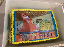 A lot of life's struggles feel like climbing. Spongebob Wanna Know What S Funnier Than 24 Personalized Birthday Edible Frosting Image 1 4 Sheet Cake Topper Walmart Com Walmart Com