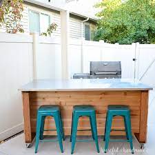 Kokomo grills offer the best bbq island & outdoor kitchen island components in the industry with dual wall construction on the doors and 304 stainless steel. Outdoor Kitchen Island Build Plans Houseful Of Handmade