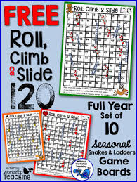 Seasonal 120 Chart Game Boards