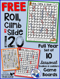 seasonal 120 chart game boards