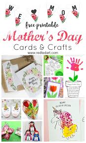 Amazing mothers day card template download. Printable Mother S Day Cards Crafts Red Ted Art Make Crafting With Kids Easy Fun