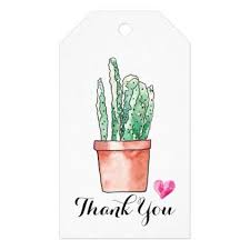 A page with one large cactus. Succulent Cactus Plant Gift Tag Thank You Thank You Gifts Ideas Diy Thankyou Free Printable Planner Stickers Gift Tags Thank You Gifts