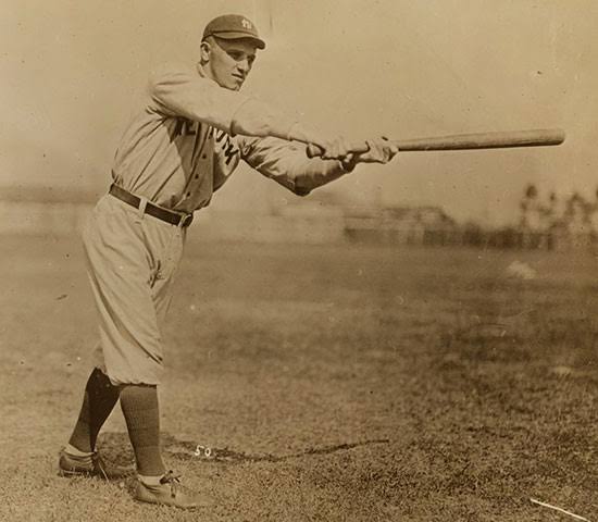 Before George Halas joined the NFL and put the Chicago Bears on the map, he was a right fielder for the 1919 New York Yankees, as seen here. That position would be