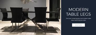 Tables with metal legs look really sturdy and durable and they really are, this being one of the reasons why they're so attractive. Metal Table Legs And Bases Furniture Legs