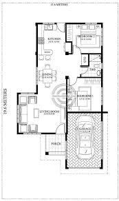 2 Bedroom House Floor Plan House Plans House Floor Plans House