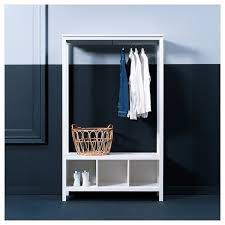 Perfect for folded as well as long and short hanging. Hemnes Open Wardrobe White Stained 120x50x197 Cm Ikea