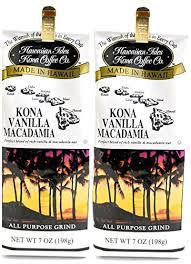 We aim to share the unique taste of hawaii with the world through the flavor of our custom coffees. Amazon Com Hawaiian Isles Kona Coffee Vanilla Macadamia Nut 7oz X2 Hawaiian Isles Kona Coffee Vanilla Macadamia Nut Grocery Gourmet Food