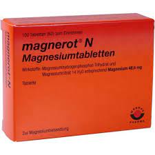 Magnerot este indicat in profilaxia infarctului miocardic si magnerot 500 mg comprimate. Magnerot N Magnesiumtabletten 100 Buc Vitamine Minerale