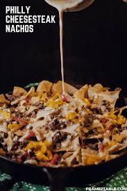 Recipe Philly Cheesesteak Nachos Frame 2 Table Philadelphia Recipes Beef Appetizers Recipes