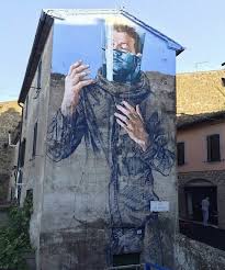 Drowning While Standing Fintan Magee Ubt Kritik An Klimaerwarmung Der Street Artist Fintan Magee Ist Normalerweis Strassenkunstler Kunstproduktion Streetart