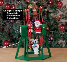 Create a winter wonderland with outdoor christmas decorations. All Christmas Tabletop Ferris Wheel And Riders Plan