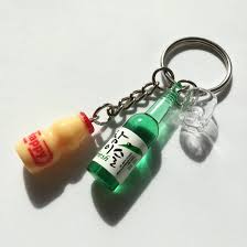 Yakult Soju Cocktail Keychain Yakult And Korean Soju Bottle Etsy In 2021 Keychain Unique Keychains Cool Keychains