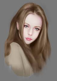 Study for practicing grayscale and facial anatomy