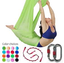 Yoga sling 3 | model: Geelife Aerial Yoga Trapeze Set Body Hammock Yoga Swing Rigging For Antigravity Yoga Sling Inversion Hanging Equipment Sports Outdoors Strength Training Equipment Fcteutonia05 De