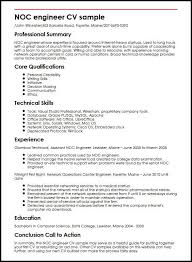 That is, the review by a computer (the dreaded ats). Noc Engineer Cv Example Myperfectcv