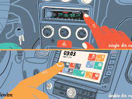 The difference between single and the double din system is that the double din system is larger when compared to the single din system. Double Din Radios Explained