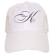 Letter K Cursive Initial Cap By Paul Cafepress Baseball Hats Cap Friends Blue