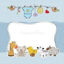 Baby Boy Shower Card Royalty Free Illustration Baby Boy Shower Baby Boy Cards Free Baby Shower Printables
