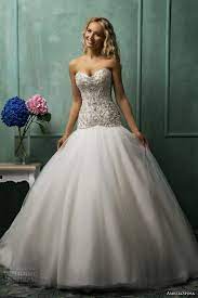 A Line Drop Waist Sweet Heart Bodice Wedding Gown Strapless Beaded A Line Bridal Ballgown Wed Ball Gown Wedding Dress Wedding Dresses 2014 Ball Gowns Wedding