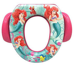 Ginsey Potty Seat Padded Soft And Durable For Regul Potty Seat Disney Little Mermaids Potty