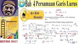 Persamaan Garis Lurus Smp Kelas 8 Buku Bse Revisi 2018 Matematika Bab 4 4 Ayo Kita Menalar Youtube