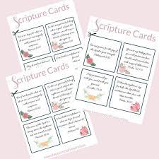 This is our collection of free printable planners, bullet journals, monthly calendars, planner stickers, bible verse printables and more. Free Printable Encouragement Scripture Cards Footprints Of Inspiration