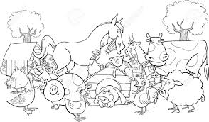 Select the picture you want to print by clicking the mouse on the picture. Cartoon Illustration Of Farm Animals Group For Coloring Book Royalty Free Cliparts Vectors And Stock Illustration Image 13849255