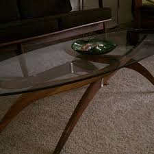 Usually ships within 1 to 2 months. Mid Century Modern Teak Base Coffee Table With Adjustable Legs And Glass Top Collectors Weekly